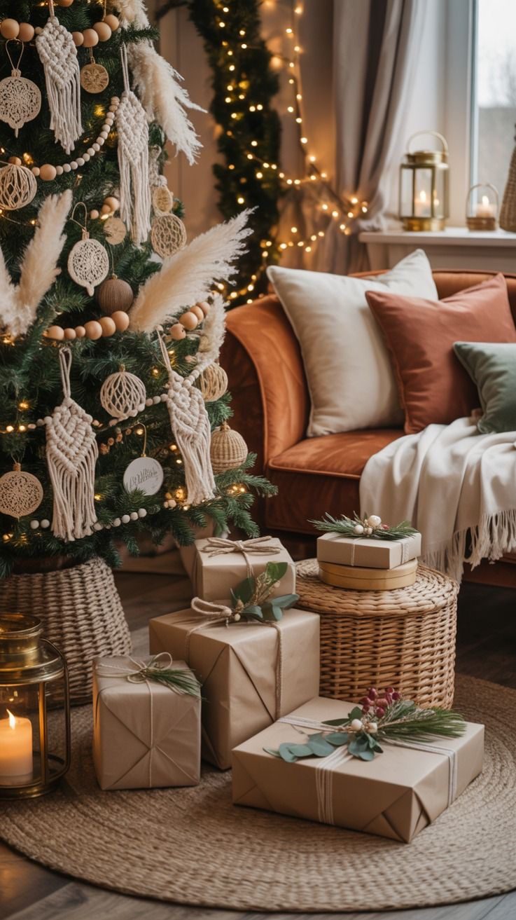 boho christmas15 Bohemian Christmas Decor Ideas