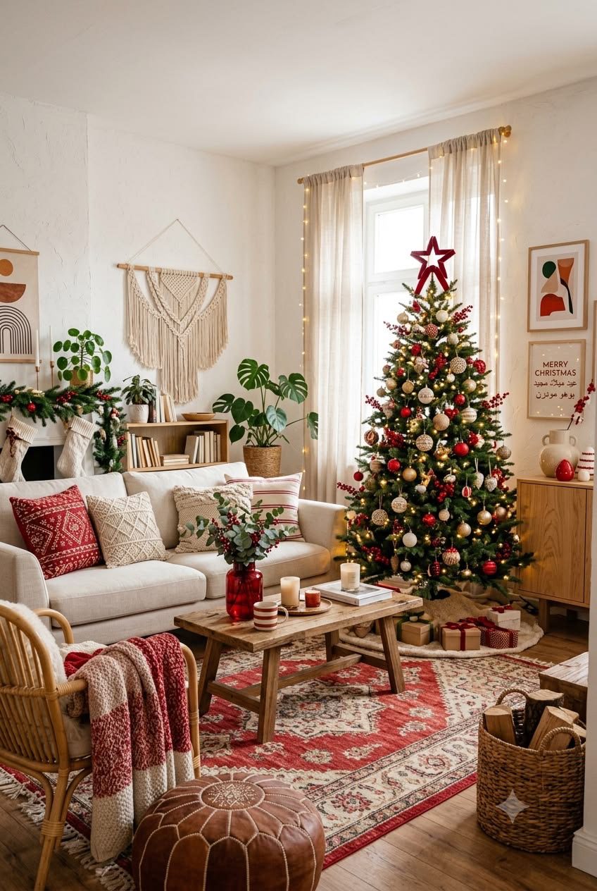 boho christmas25 Bohemian Christmas Decor Ideas