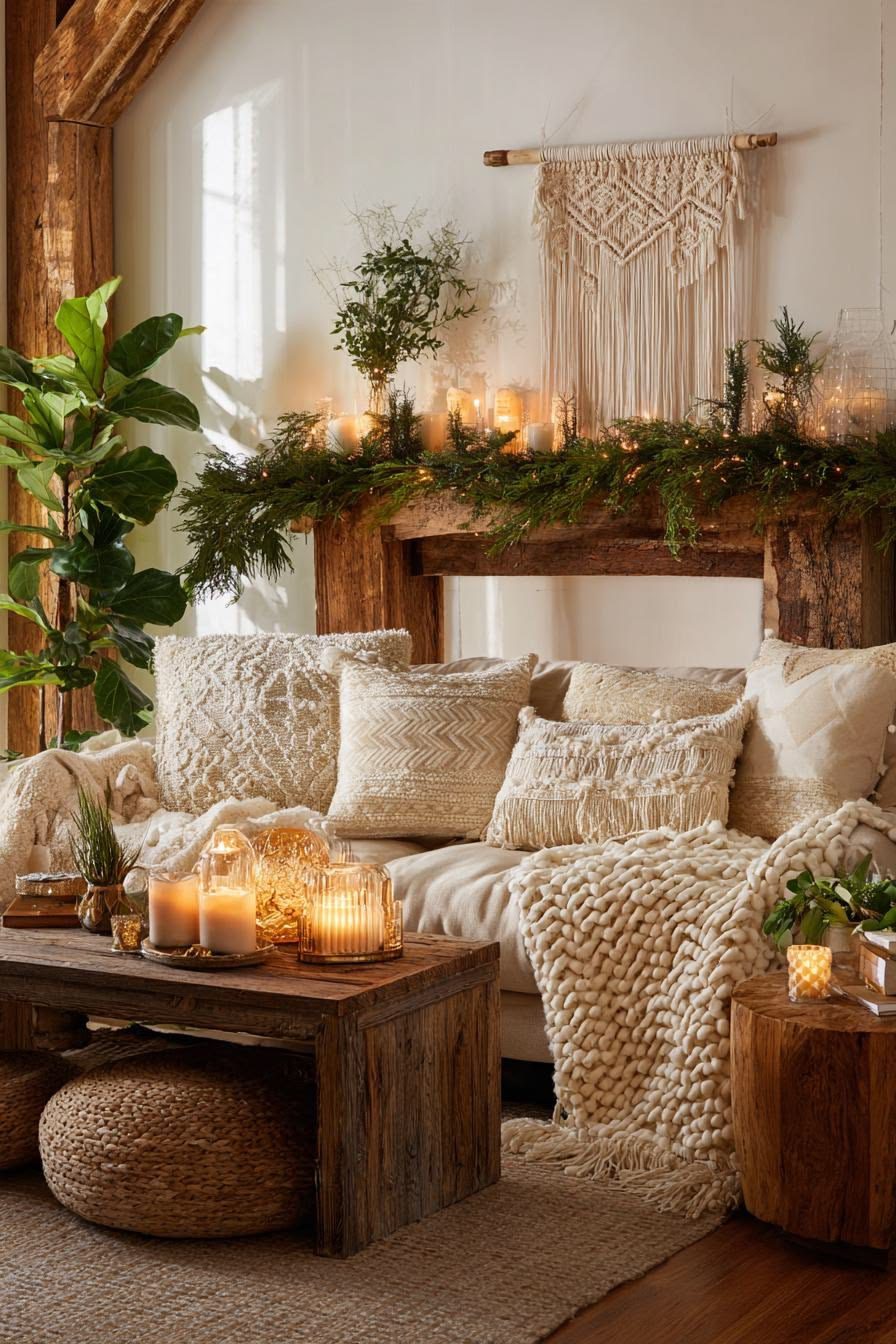 boho christmas4 Bohemian Christmas Decor Ideas