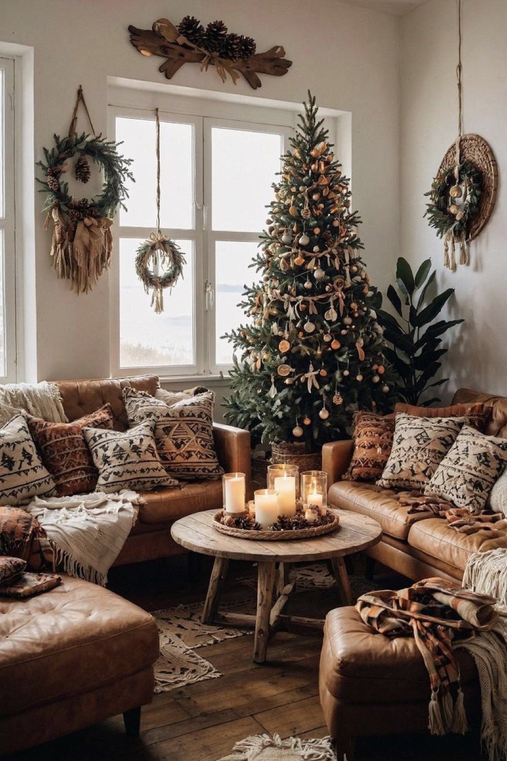 boho christmas8 Bohemian Christmas Decor Ideas