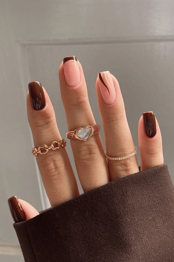 brown nail ideas17 Brown Nail Ideas