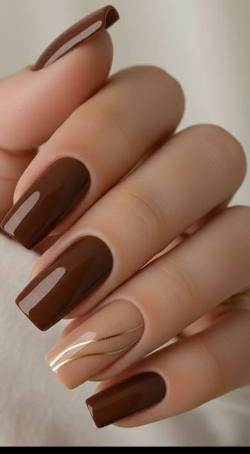 brown nail ideas18 Brown Nail Ideas