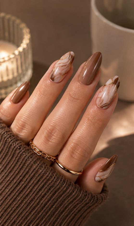brown nail ideas2 Brown Nail Ideas
