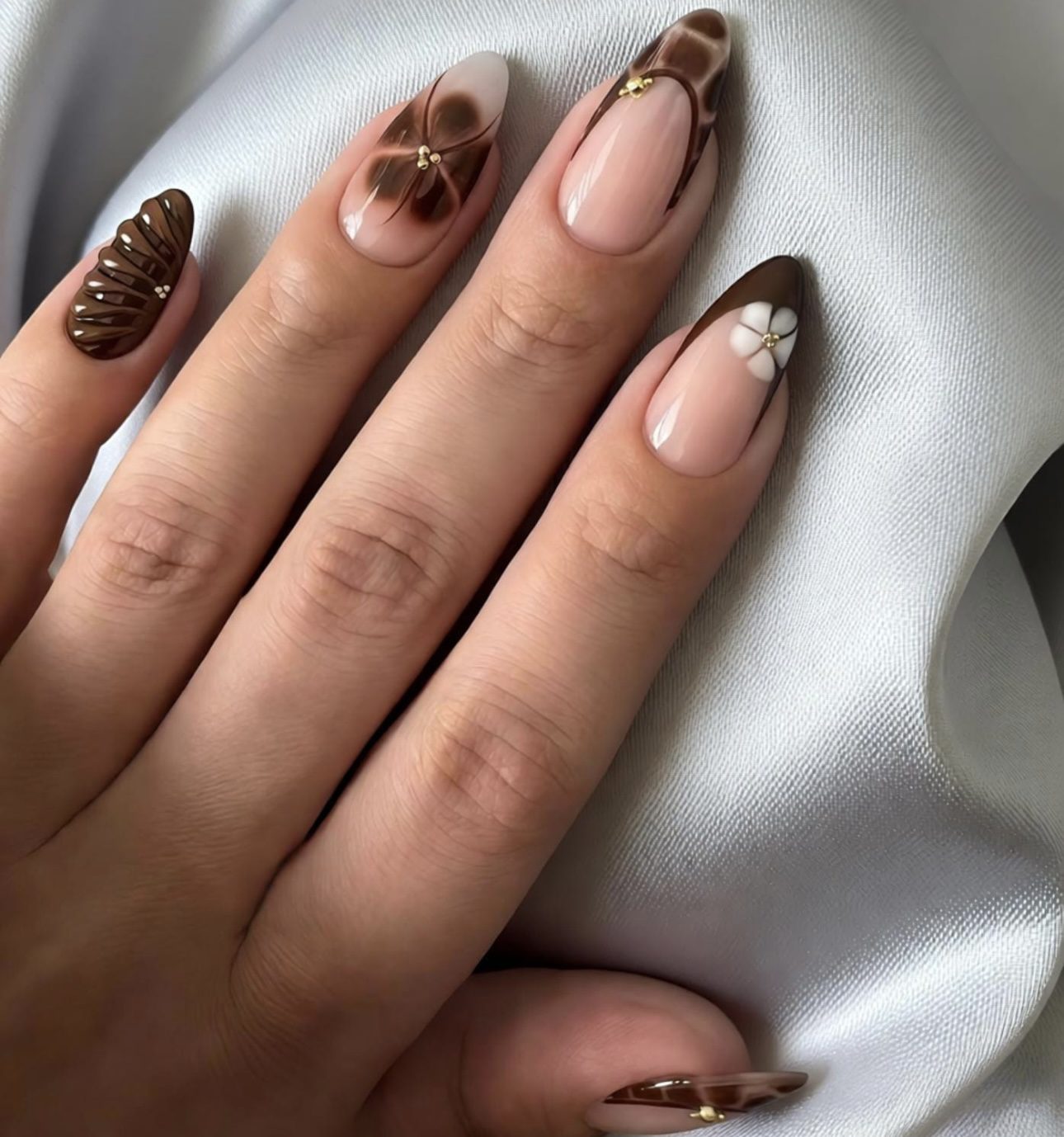 brown nail ideas20 Brown Nail Ideas