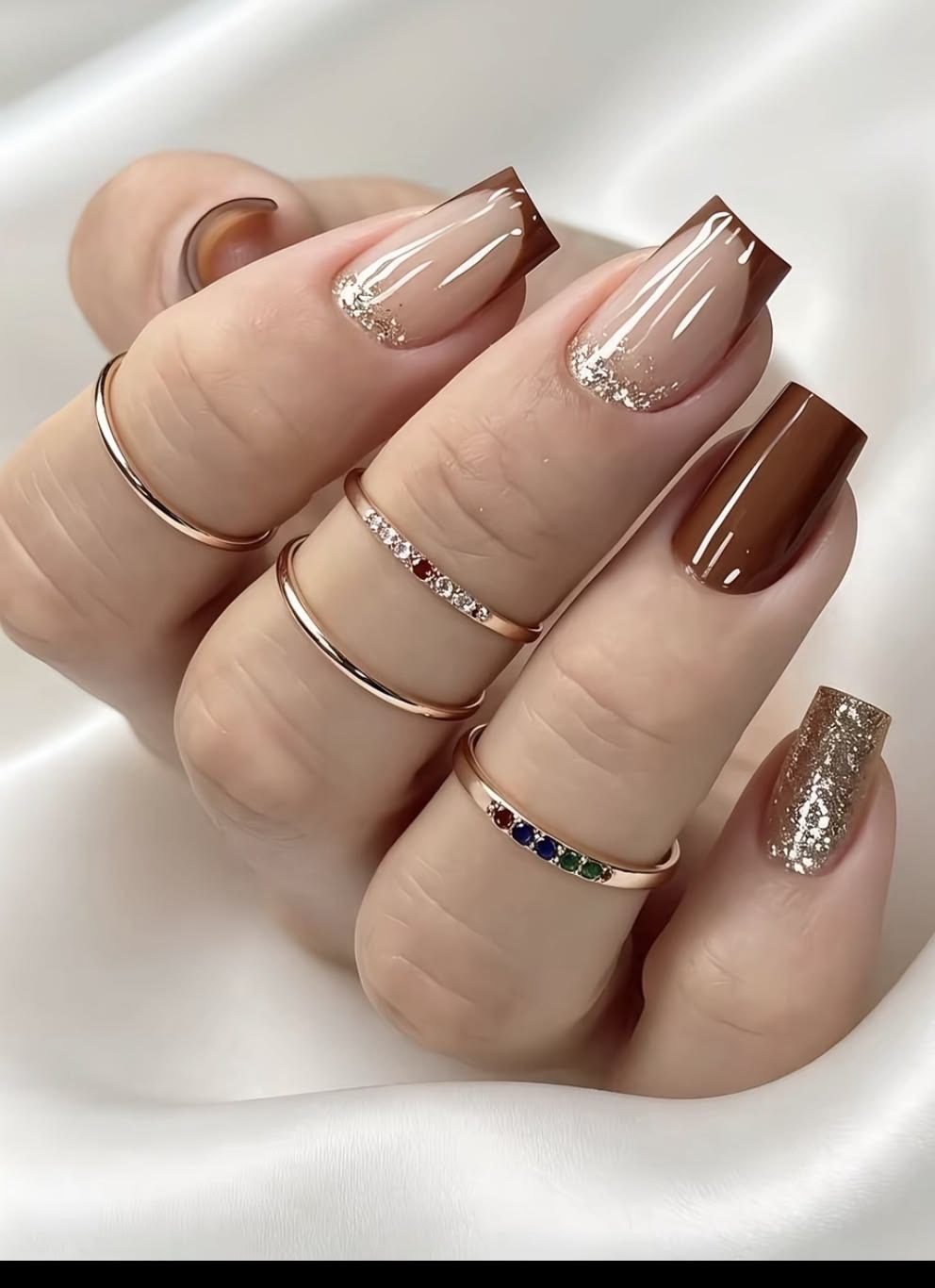 brown nail ideas26 Brown Nail Ideas