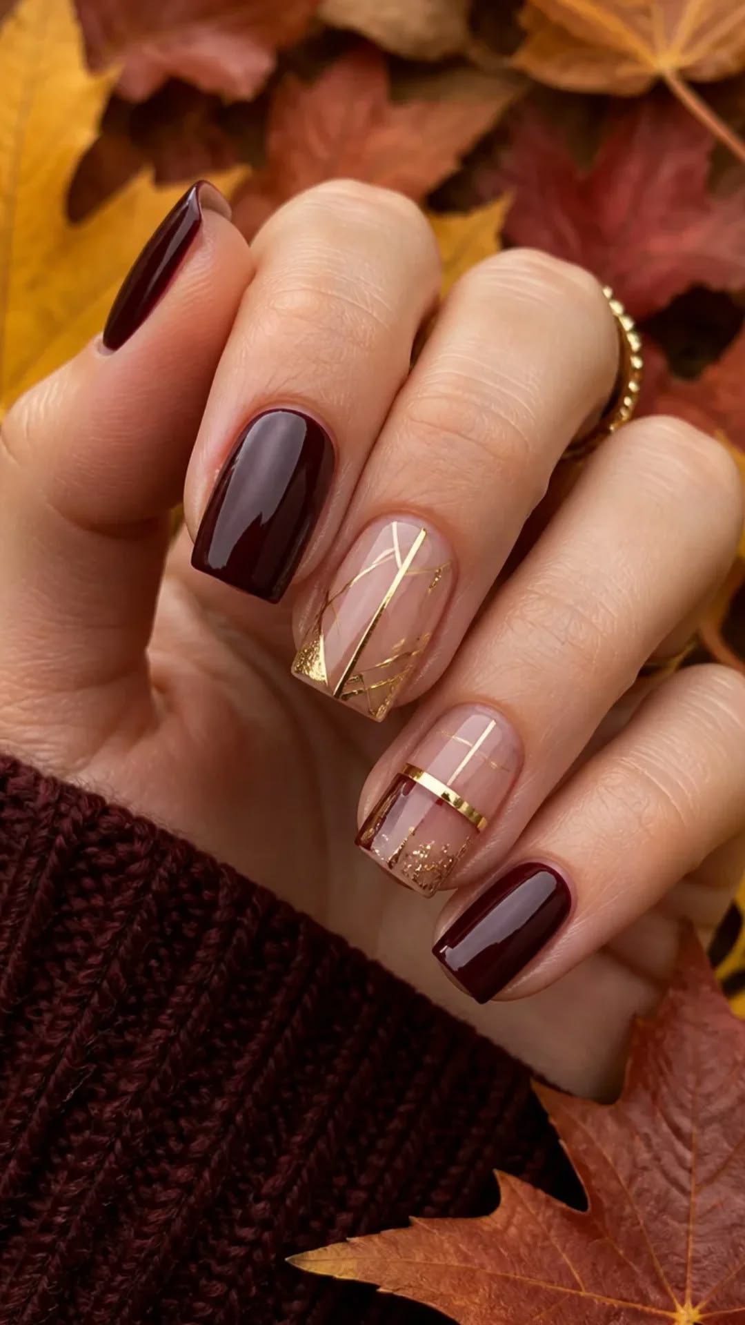 brown nail ideas28 Brown Nail Ideas