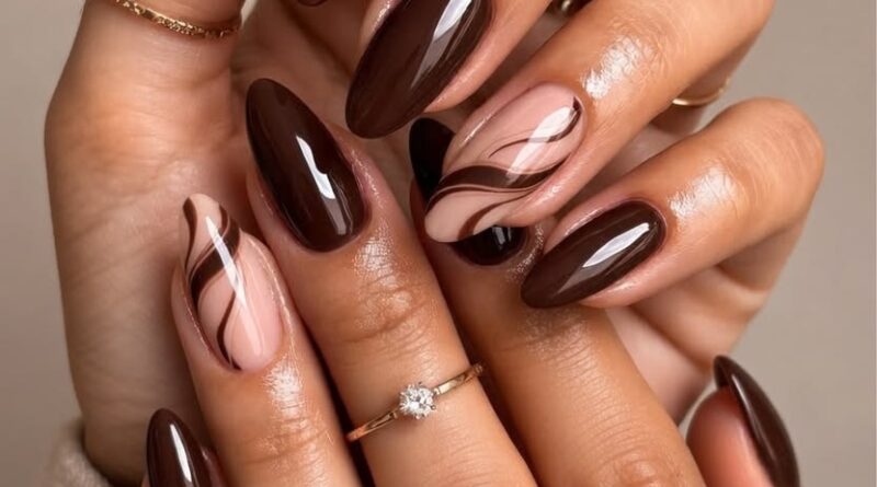 brown nail ideas5