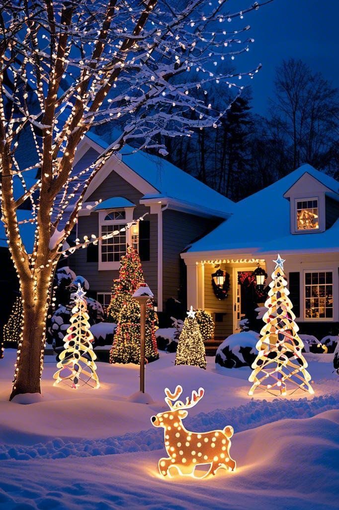 christmas outdoor light15 Christmas Outdoor Display Ideas