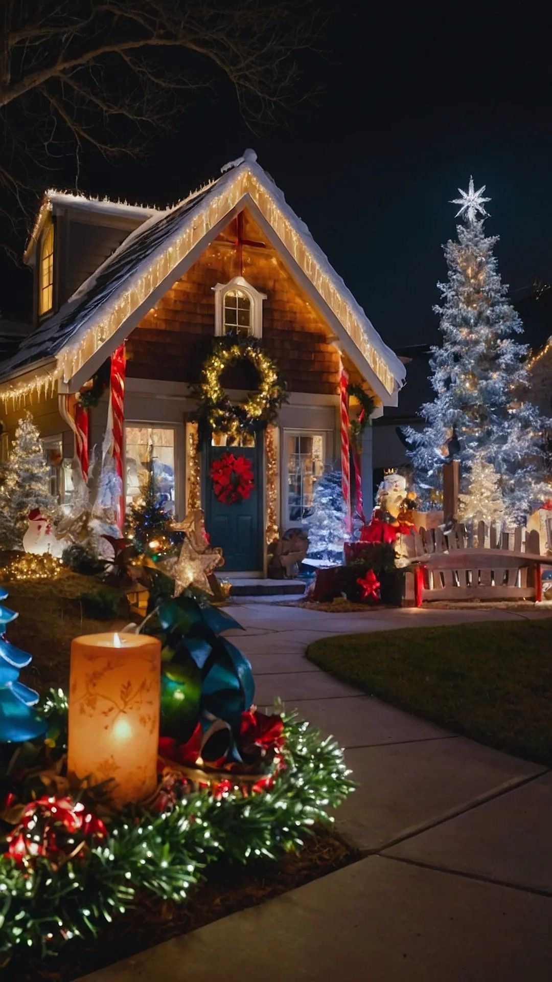 christmas outdoor light16 Christmas Outdoor Display Ideas