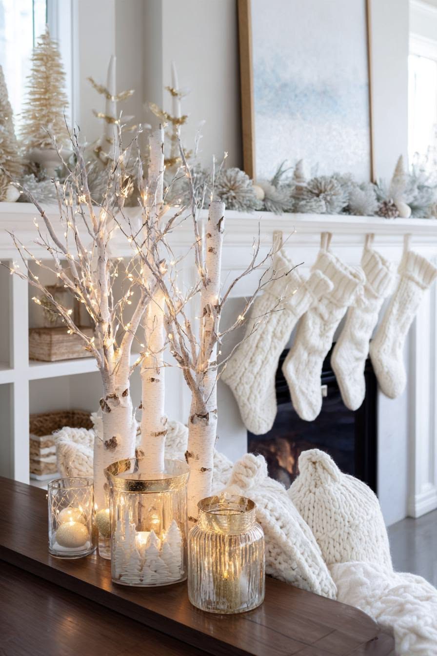 30 White Christmas Decor Ideas for a Winter Wonderland 59 30 White Christmas Decor Ideas for a Winter Wonderland white christmas decor1 White Christmas Decor Ideas
