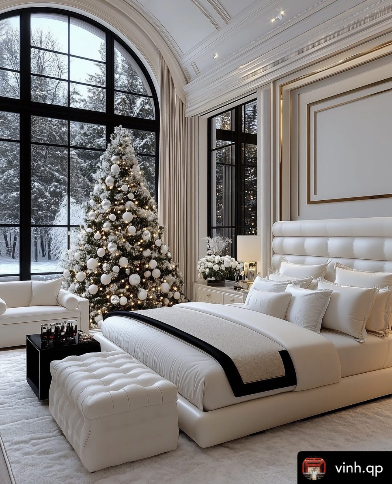 30 White Christmas Decor Ideas for a Winter Wonderland 69 30 White Christmas Decor Ideas for a Winter Wonderland white christmas decor11 White Christmas Decor Ideas
