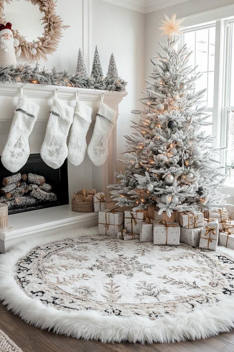 30 White Christmas Decor Ideas for a Winter Wonderland 73 30 White Christmas Decor Ideas for a Winter Wonderland white christmas decor15 White Christmas Decor Ideas