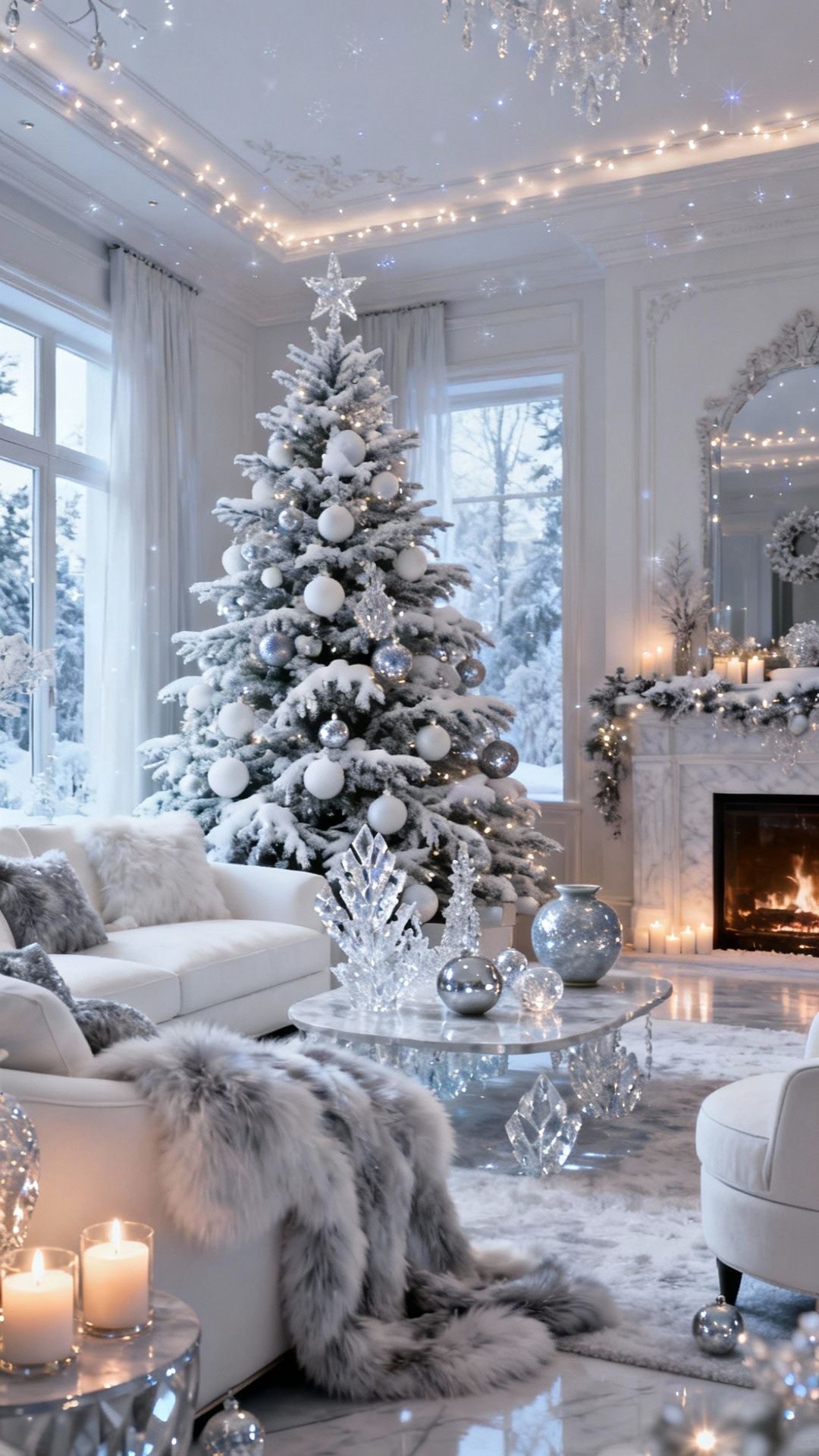 30 White Christmas Decor Ideas for a Winter Wonderland 74 30 White Christmas Decor Ideas for a Winter Wonderland white christmas decor16 White Christmas Decor Ideas