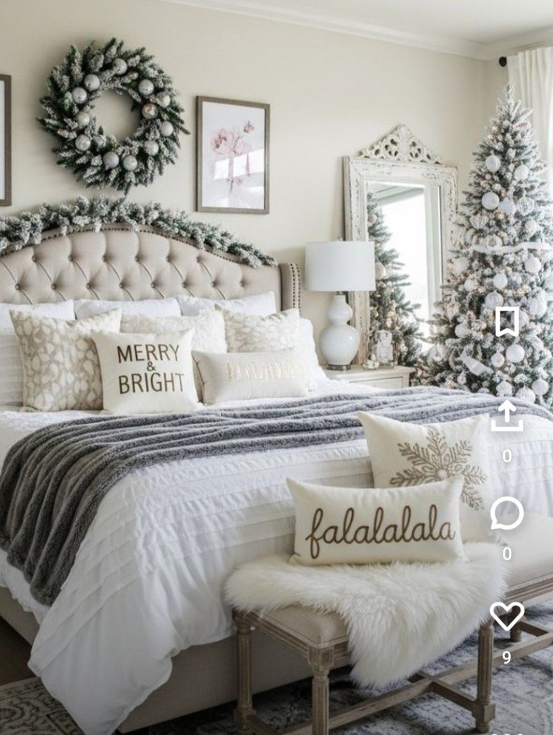 30 White Christmas Decor Ideas for a Winter Wonderland 83 30 White Christmas Decor Ideas for a Winter Wonderland white christmas decor25 White Christmas Decor Ideas