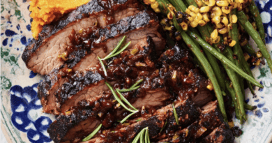 BBQ Beef Brisket with Sweet Potato Mash