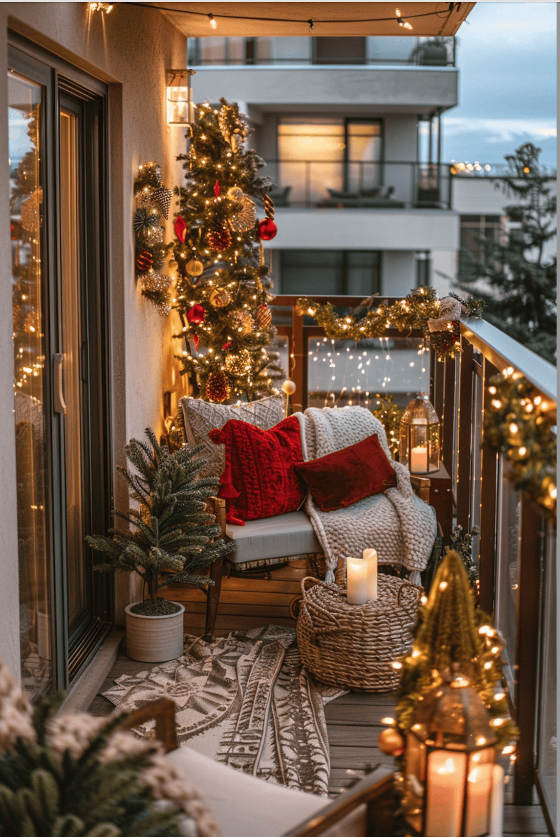 Christmas Balcony Ideas10 Christmas Balcony Ideas