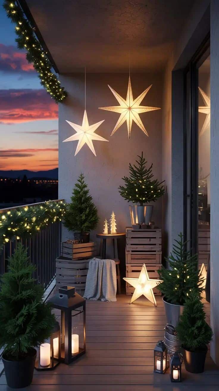 Christmas Balcony Ideas2 Christmas Balcony Ideas