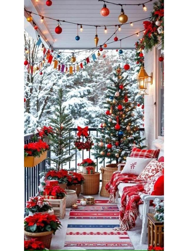 Christmas Balcony Ideas3 Christmas Balcony Ideas