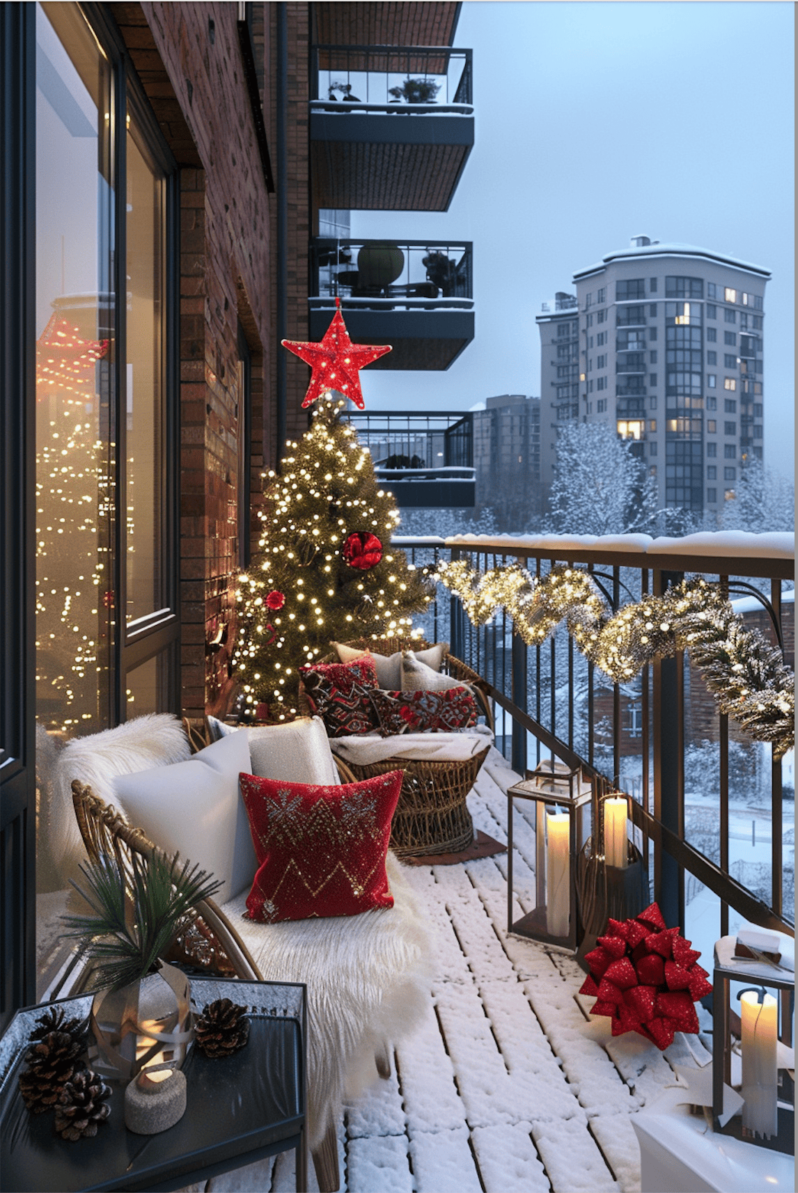 Christmas Balcony Ideas5 Christmas Balcony Ideas