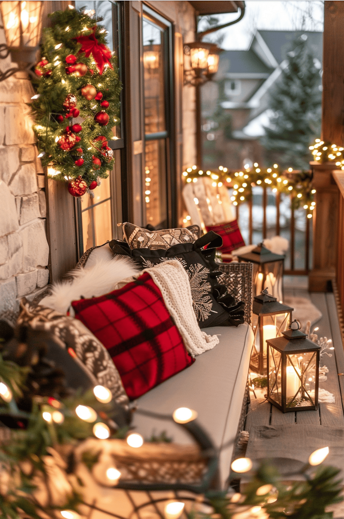Christmas Balcony Ideas6 Christmas Balcony Ideas