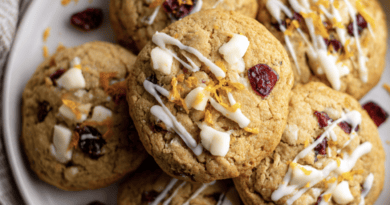 Cranberry Orange White Chocolate Cookies