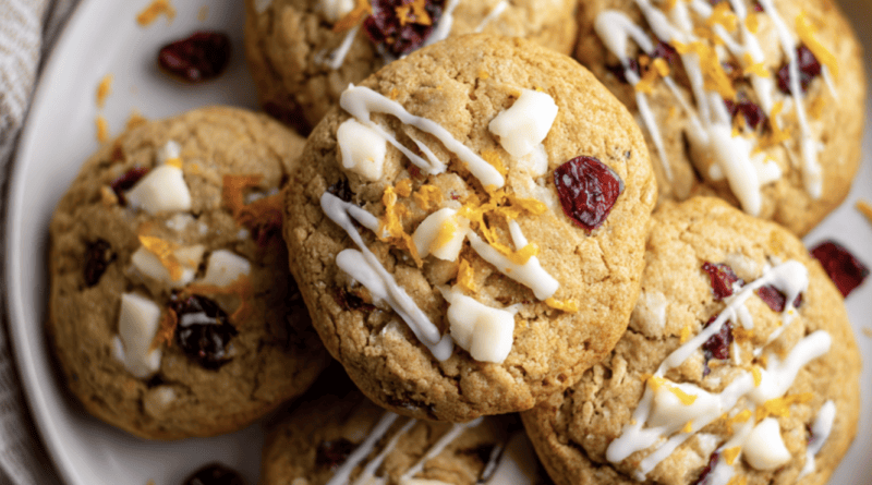 Cranberry Orange White Chocolate Cookies