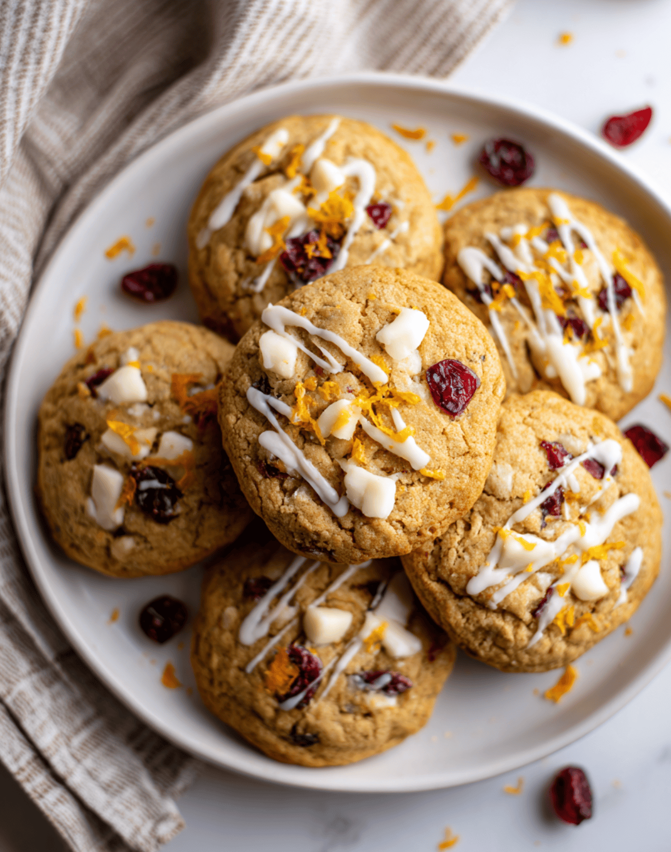 Cranberry Orange White Chocolate Cookies4 Cranberry Orange White Chocolate Cookies