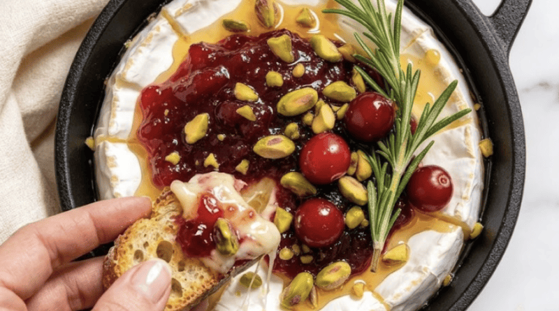 Cranberry Pistachio Baked Brie1