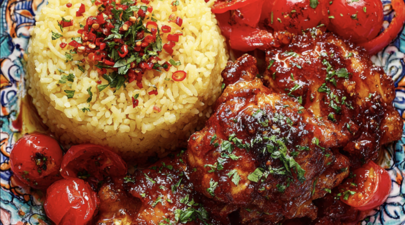 Honey Harissa Chicken Thighs