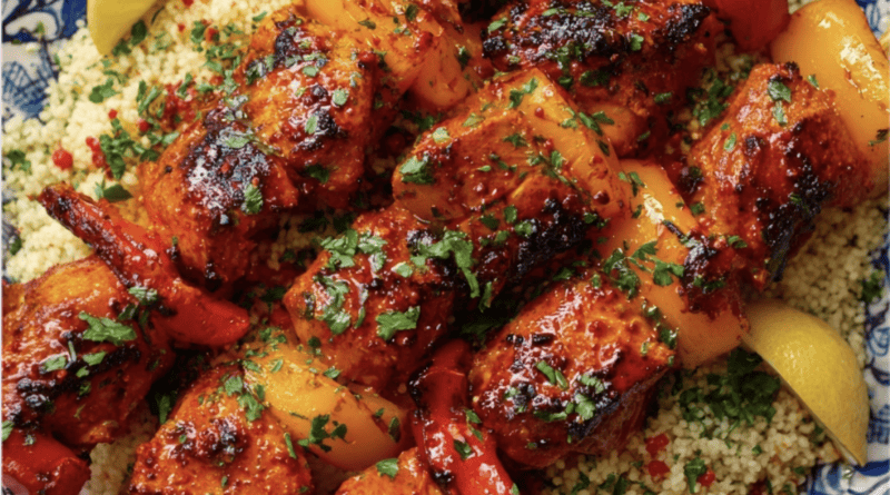 Peri Peri Chicken Skewers with Lemon HerPeri Peri Chicken Skewers with Lemon Herb Couscousb Couscous2 Christmas Cupcakes