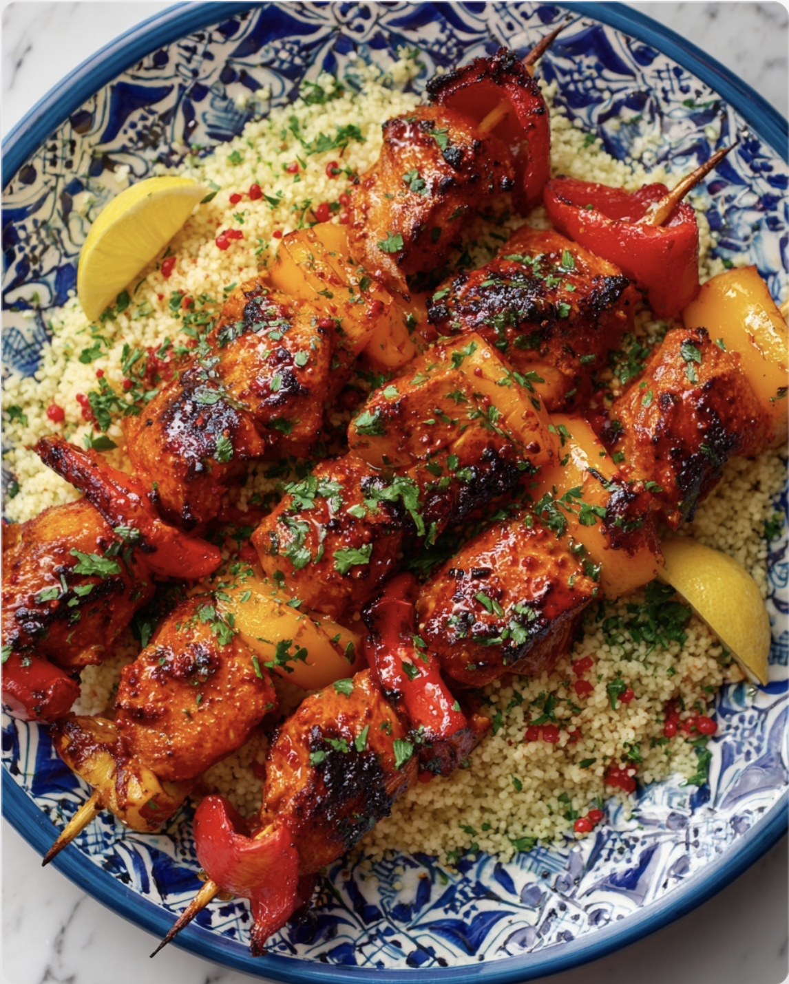 Peri Peri Chicken Skewers with Lemon Herb Couscous 5 Peri Peri Chicken Skewers with Lemon Herb Couscous Peri Peri Chicken Skewers with Lemon HerPeri Peri Chicken Skewers with Lemon Herb Couscousb Couscous2 Peri Peri Chicken Skewers