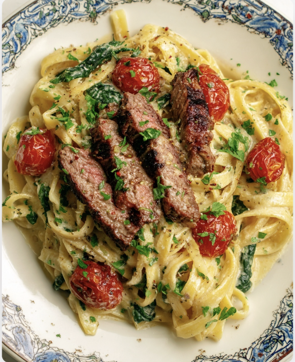 Screenshot 2026 10 14 at 15.05.36 Creamy Garlic Parmesan Steak Tagliatelle