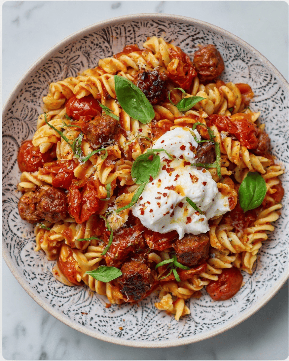 Spicy Sausage Burrata Pasta 5 Spicy Sausage Burrata Pasta Spicy Sausage Burrata Pasta Spicy Sausage Burrata Pasta