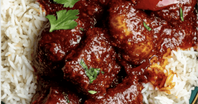 Spicy Tomato Chicken Curry with Rice