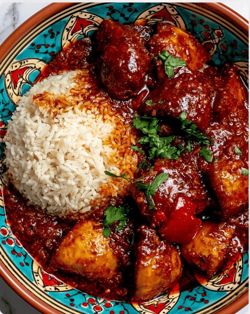 Spicy Tomato Chicken Curry with Rice3 Spicy Tomato Chicken Curry with Rice
