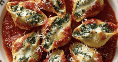 Spinach and Ricotta Stuffed Shells