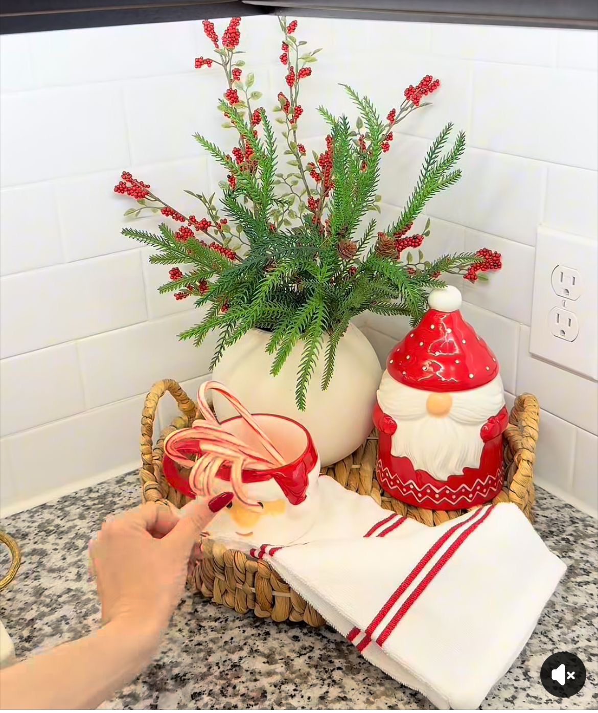 christmas kitchen counter decor18 Christmas Kitchen Counter Ideas
