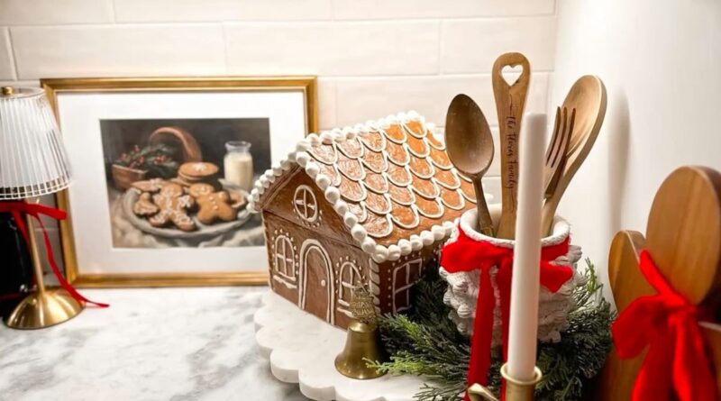 christmas kitchen counter decor25