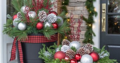 30 Stunning Christmas Planter Ideas You’ll Love