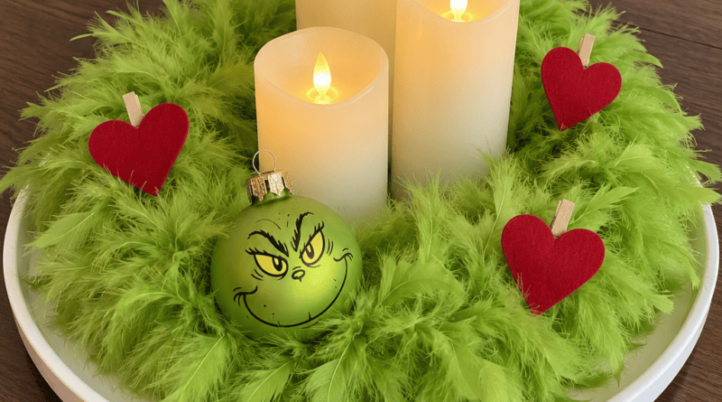 grinch centerpieces1 Joanna Gaines Christmas Decor