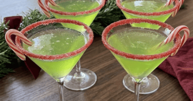 Grinch Cocktail: A Festive Holiday Martini!