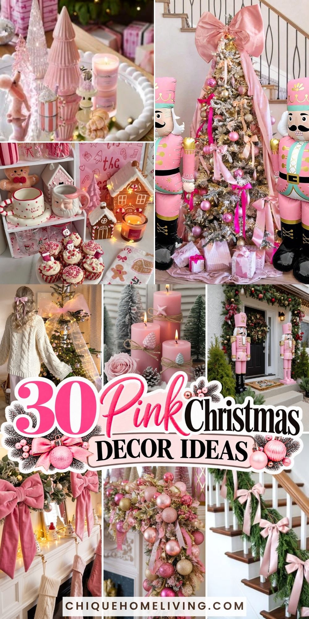 30 Dreamy Pink Christmas Decor Ideas for a Magical Holiday Home 3 30 Dreamy Pink Christmas Decor Ideas for a Magical Holiday Home pink christmas decor